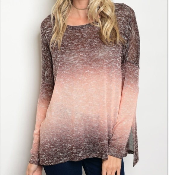Sweaters - Fashionista Loose Fit Ombré Top